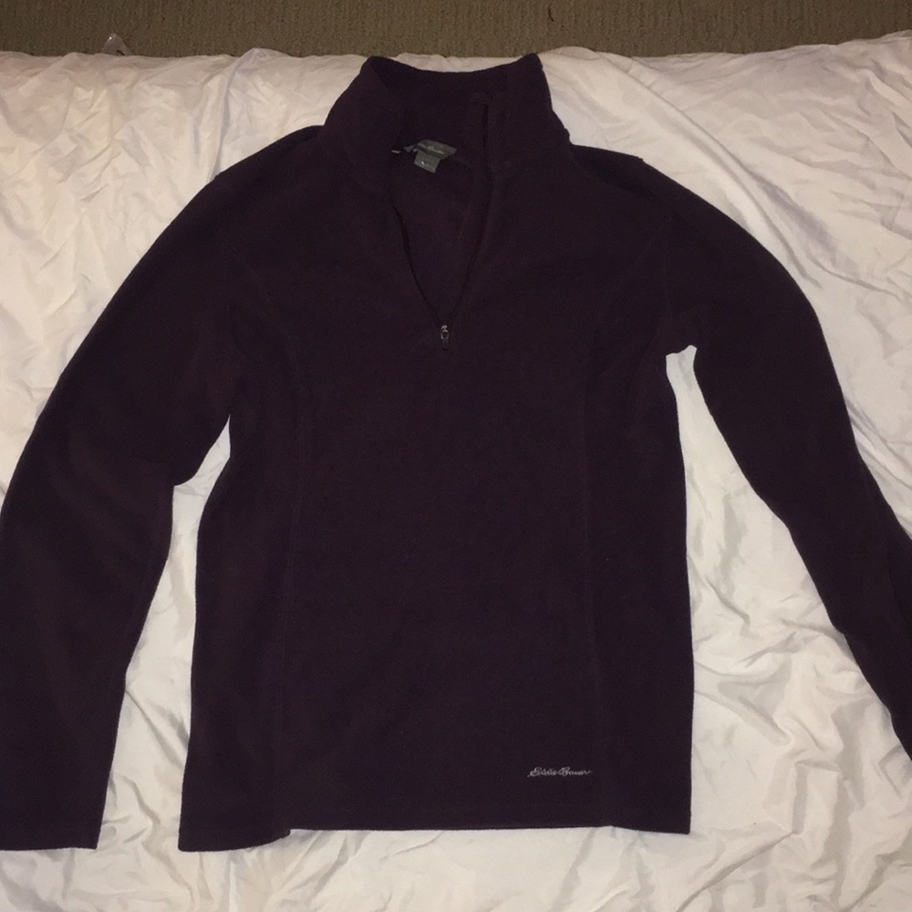Eddie Bauer Plum Quarter Zip